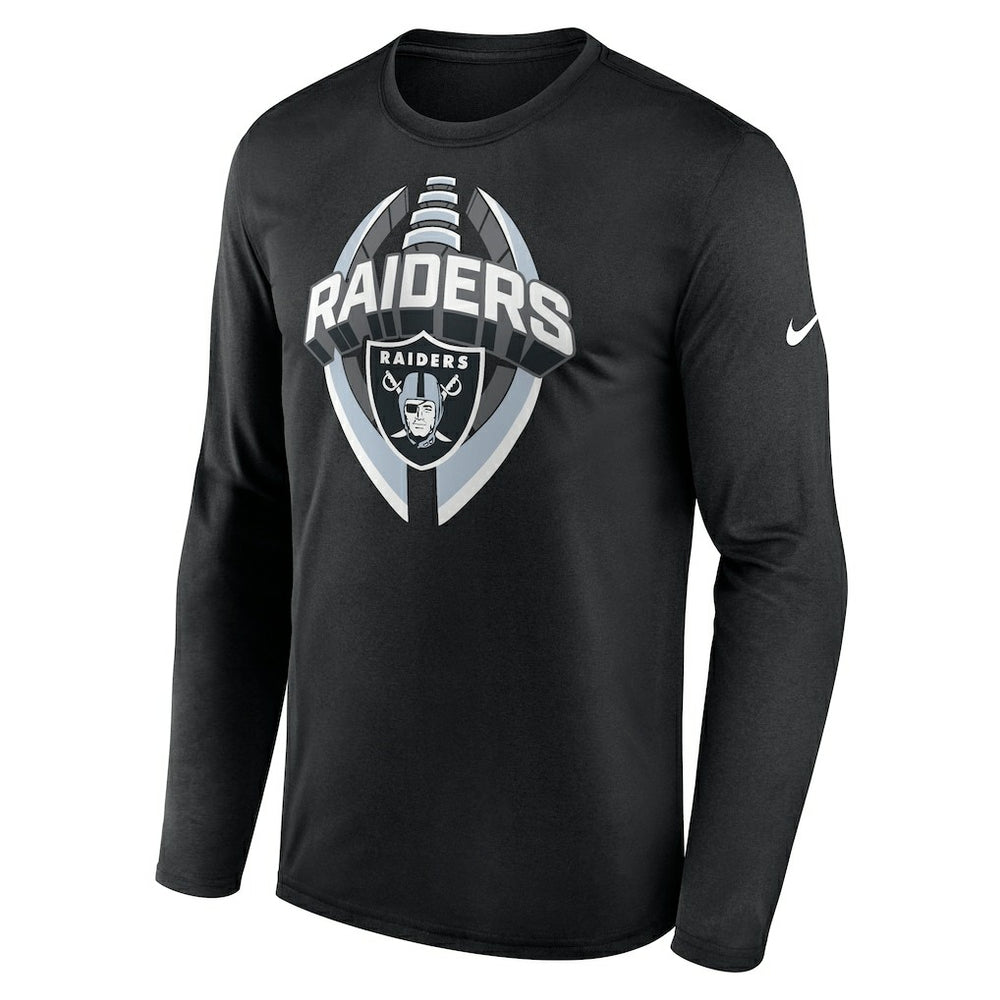 Las Vegas Raiders Primetime Legend Icon Performance Long Sleeve T-Shirt - Black - Nike