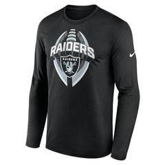 Las Vegas Raiders Primetime Legend Icon Performance Long Sleeve T-Shirt - Black - Nike