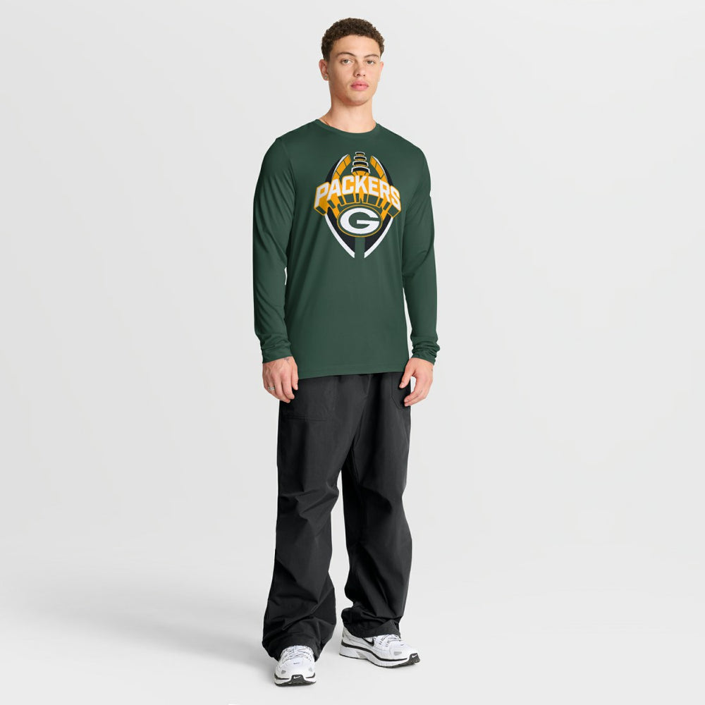 Green Bay Packers Primetime Legend Icon Performance Long Sleeve T-Shirt - Green - Nike