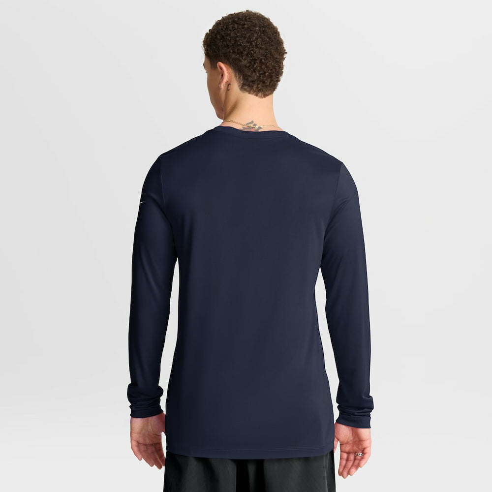 Houston Texans Primetime Legend Icon Performance Long Sleeve T-Shirt - Navy - Nike