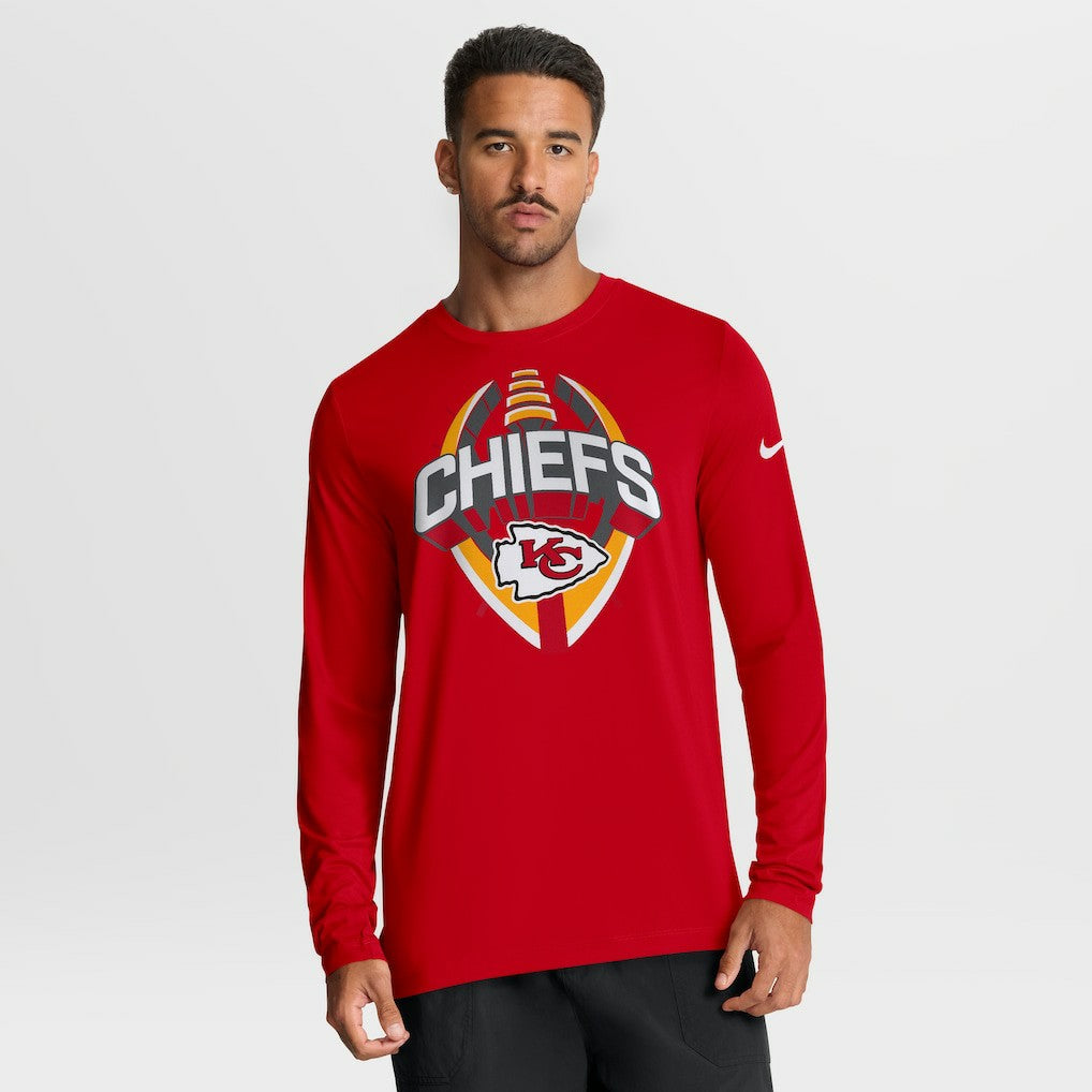 Kansas City Chiefs Primetime Legend Icon Performance Long Sleeve T-Shirt - Red - Nike