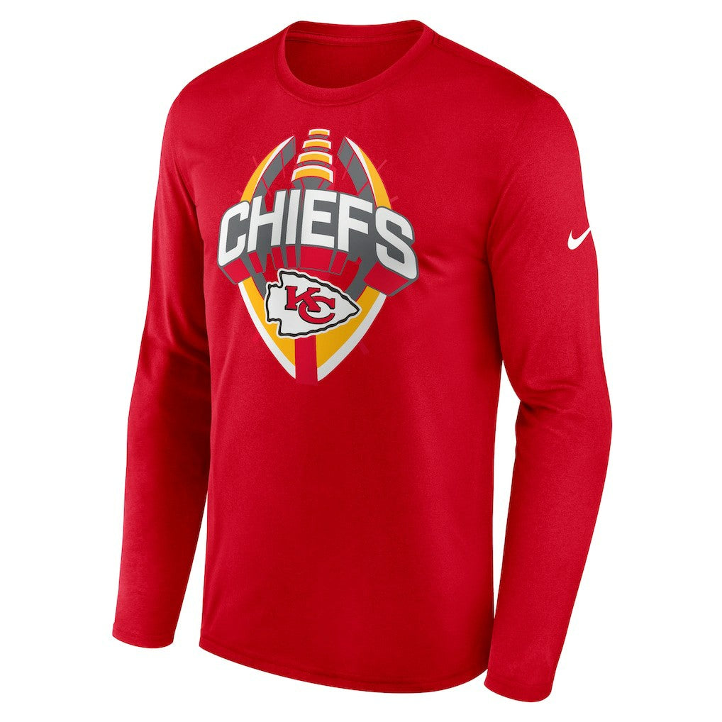 Kansas City Chiefs Primetime Legend Icon Performance Long Sleeve T-Shirt - Red - Nike