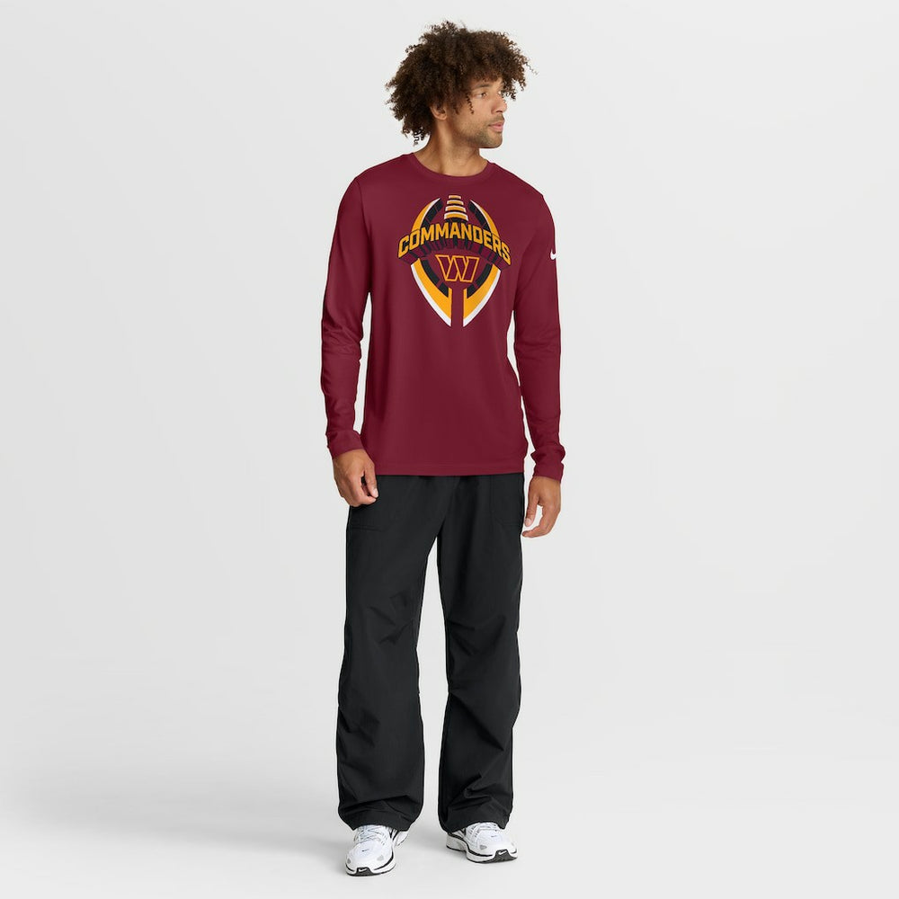 Washington Commanders Primetime Legend Icon Performance Long Sleeve T-Shirt - Burgundy - Nike