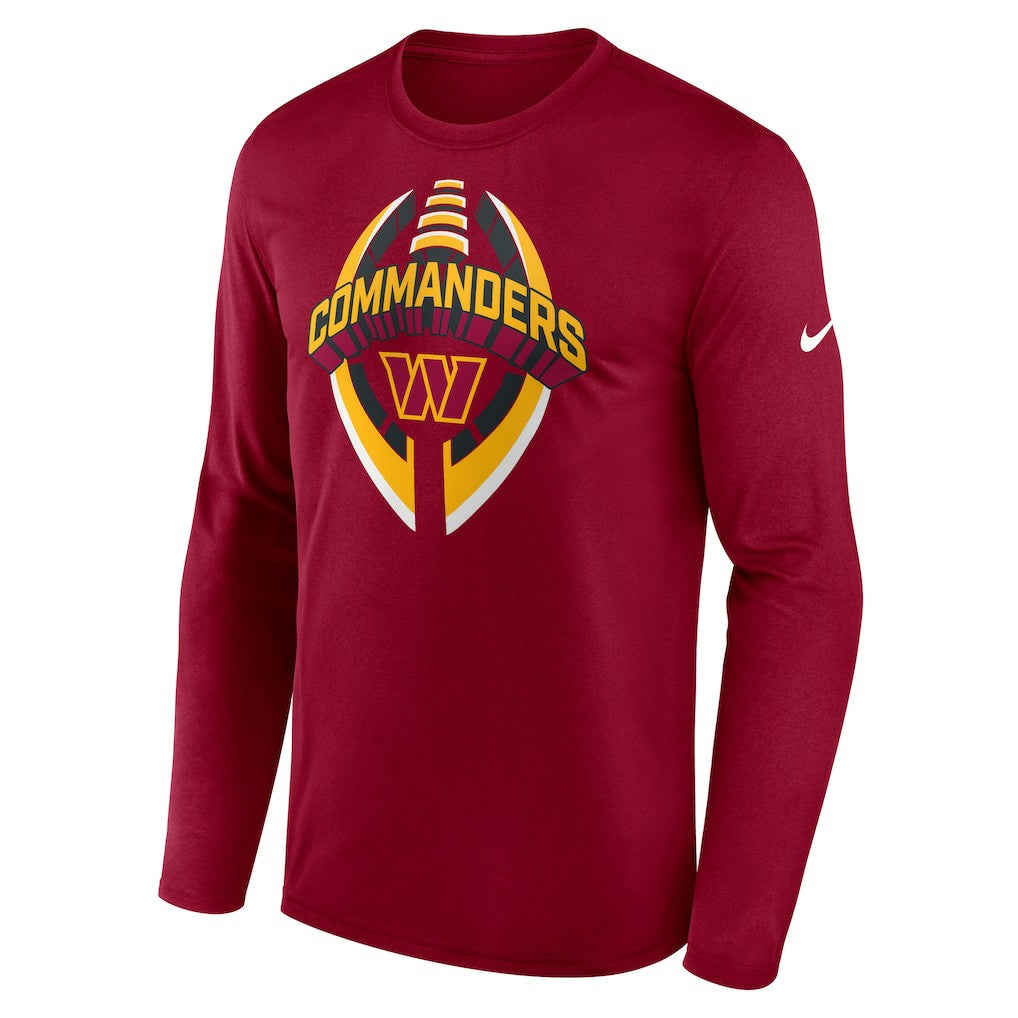Washington Commanders Primetime Legend Icon Performance Long Sleeve T-Shirt - Burgundy - Nike