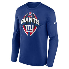 New York Giants Primetime Legend Icon Performance Long Sleeve T-Shirt - Royal - Nike