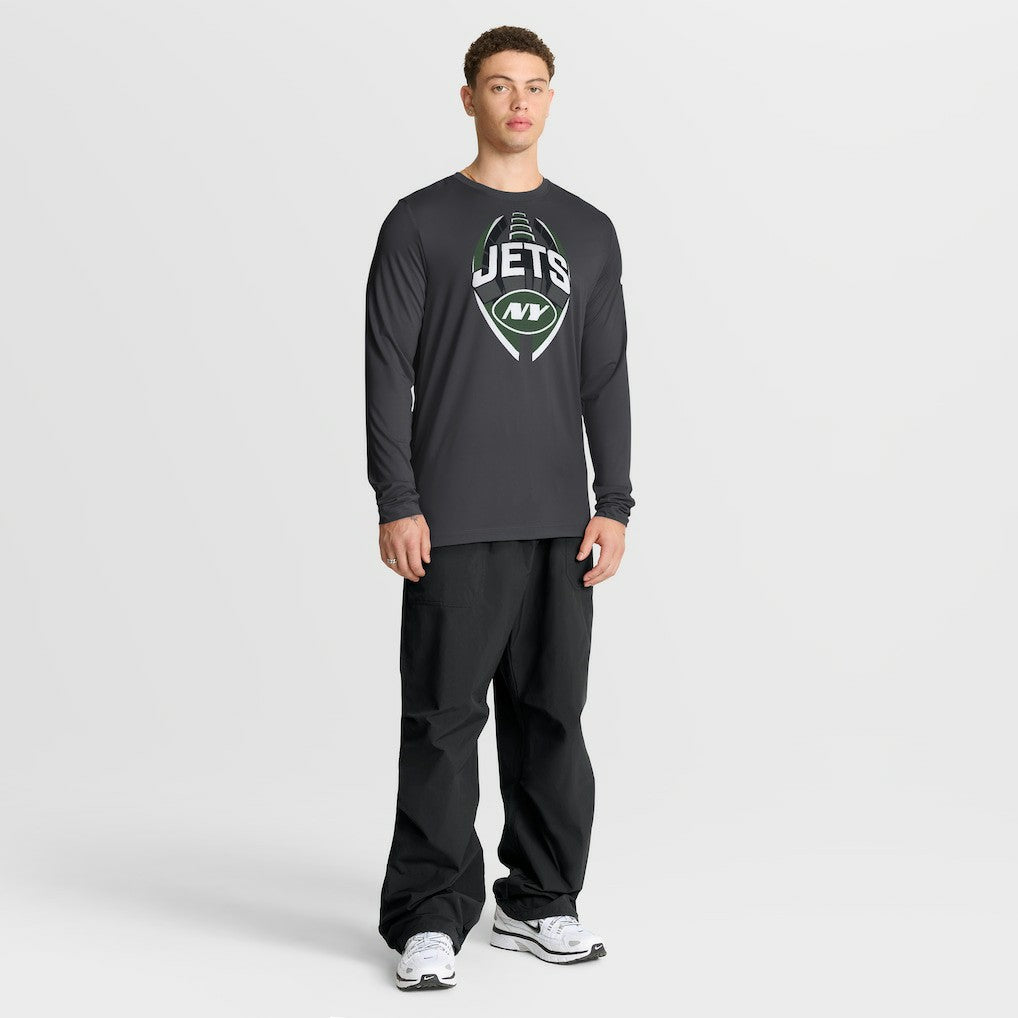 New York Jets Primetime Legend Icon Performance Long Sleeve T-Shirt - Anthracite - Nike