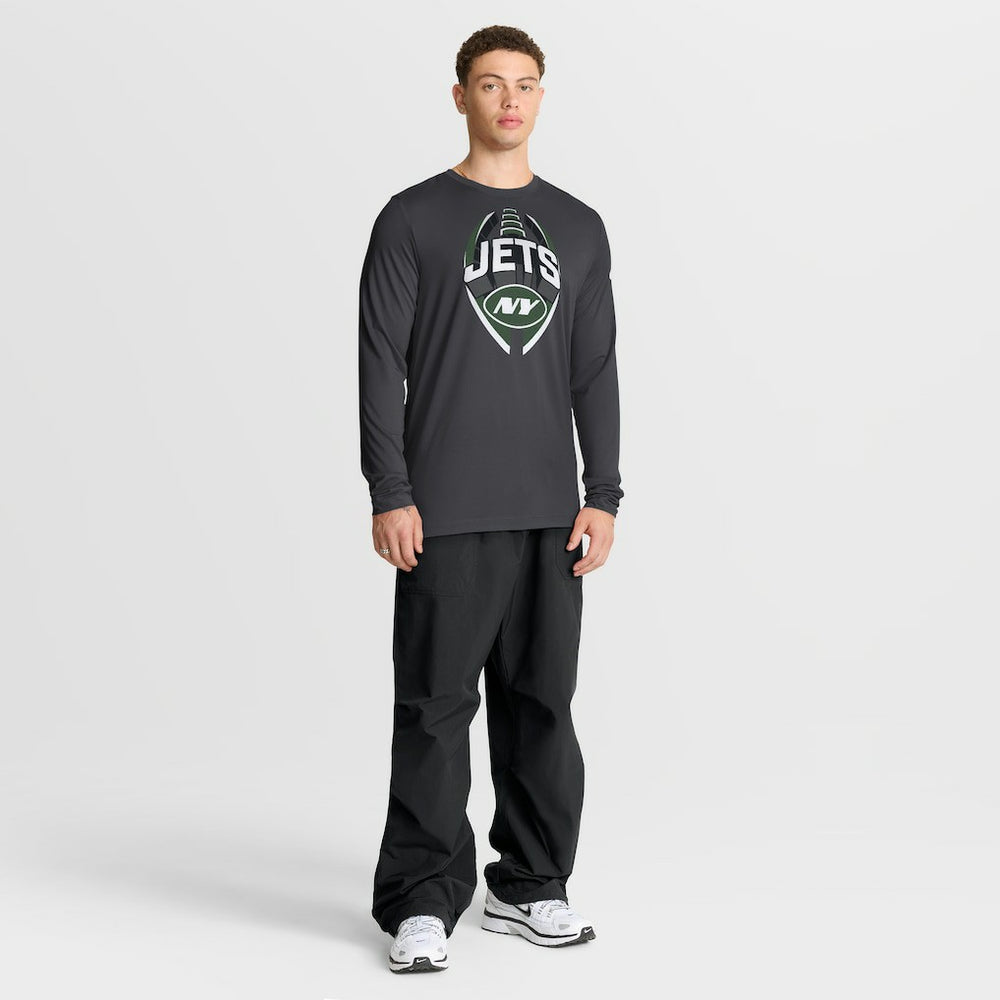 New York Jets Primetime Legend Icon Performance Long Sleeve T-Shirt - Anthracite - Nike