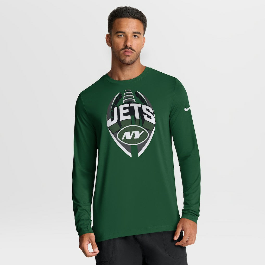 New York Jets Primetime Legend Icon Performance Long Sleeve T-Shirt - Green - Nike