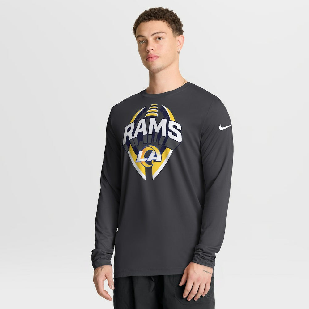 Los Angeles Rams Primetime Legend Icon Performance Long Sleeve T-Shirt - Anthracite - Nike
