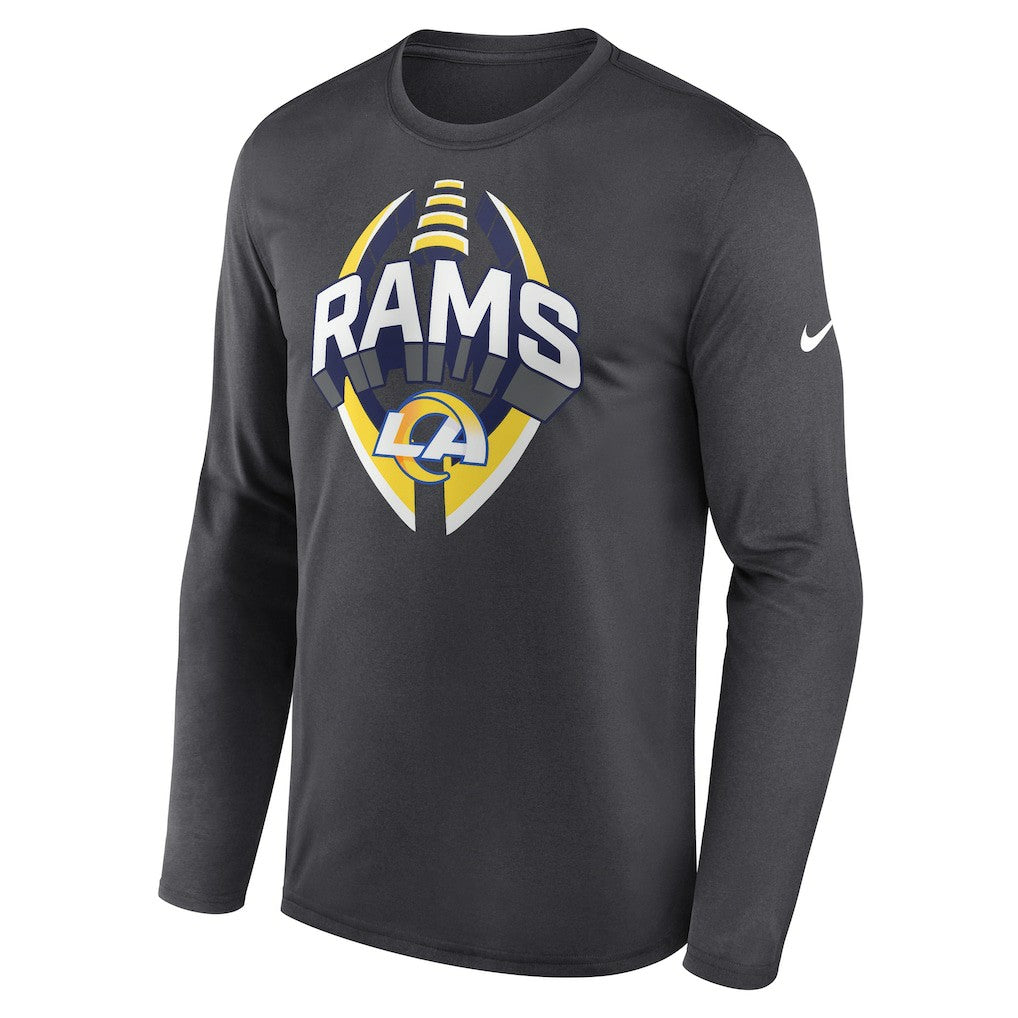 Los Angeles Rams Primetime Legend Icon Performance Long Sleeve T-Shirt - Anthracite - Nike