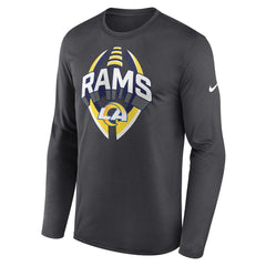 Los Angeles Rams Primetime Legend Icon Performance Long Sleeve T-Shirt - Anthracite - Nike