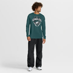 Philadelphia Eagles Primetime Legend Icon Performance Long Sleeve T-Shirt - Midnight Green - Nike
