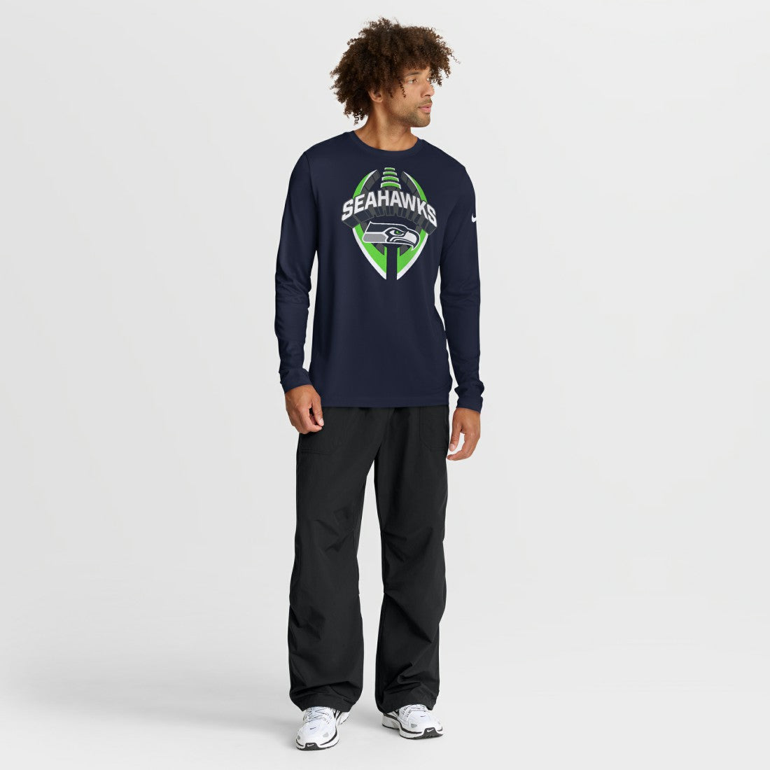 Seattle Seahawks Primetime Legend Icon Performance Long Sleeve T-Shirt - College Navy - Nike