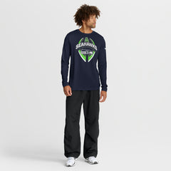 Seattle Seahawks Primetime Legend Icon Performance Long Sleeve T-Shirt - College Navy - Nike