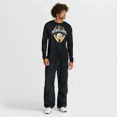 Pittsburgh Steelers Primetime Legend Icon Performance Long Sleeve T-Shirt - Black - Nike