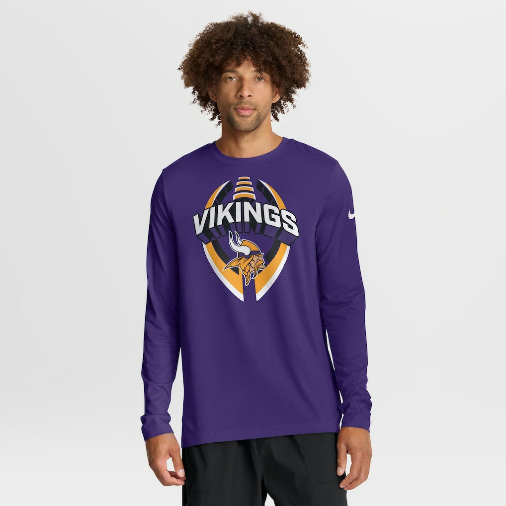 Minnesota Vikings Primetime Legend Icon Performance Long Sleeve T-Shirt - Purple - Nike