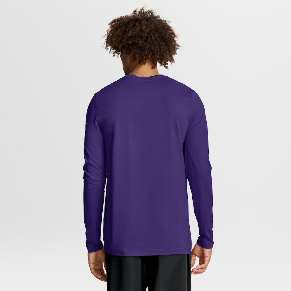 Minnesota Vikings Primetime Legend Icon Performance Long Sleeve T-Shirt - Purple - Nike