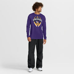 Minnesota Vikings Primetime Legend Icon Performance Long Sleeve T-Shirt - Purple - Nike