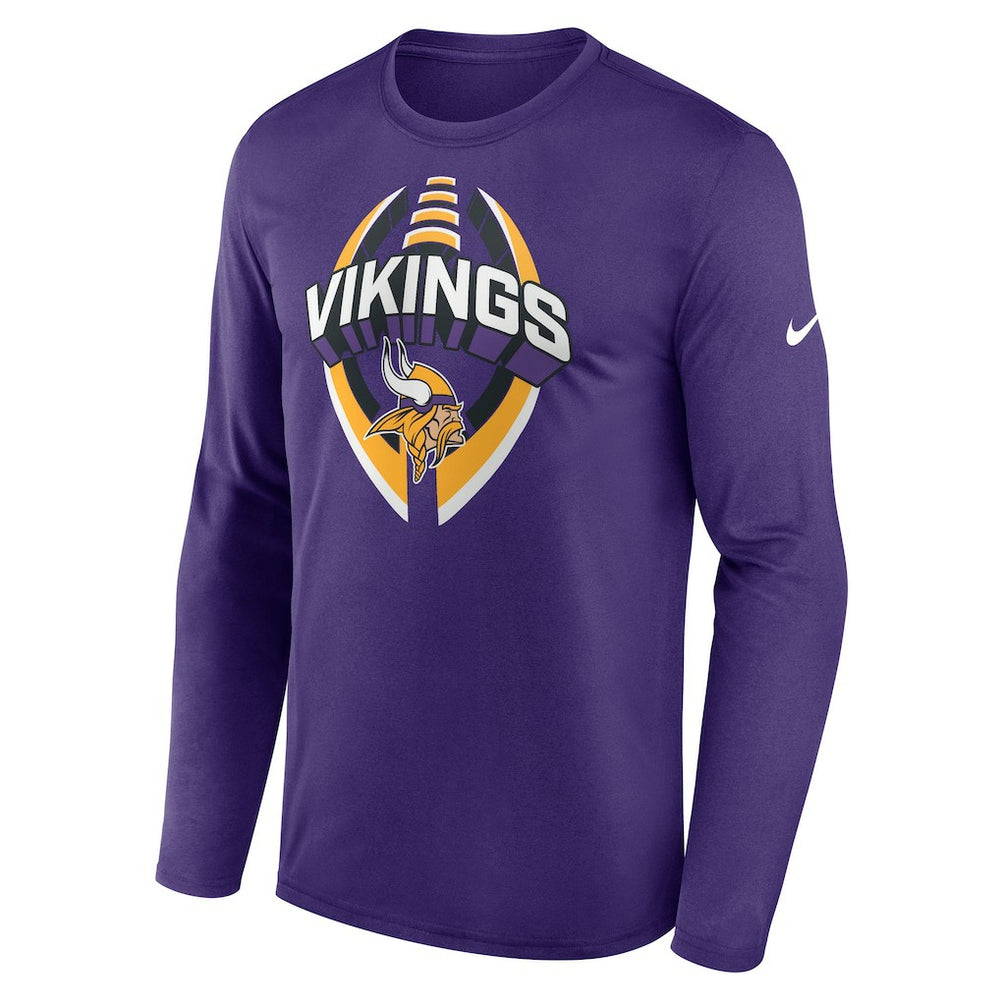 Minnesota Vikings Primetime Legend Icon Performance Long Sleeve T-Shirt - Purple - Nike