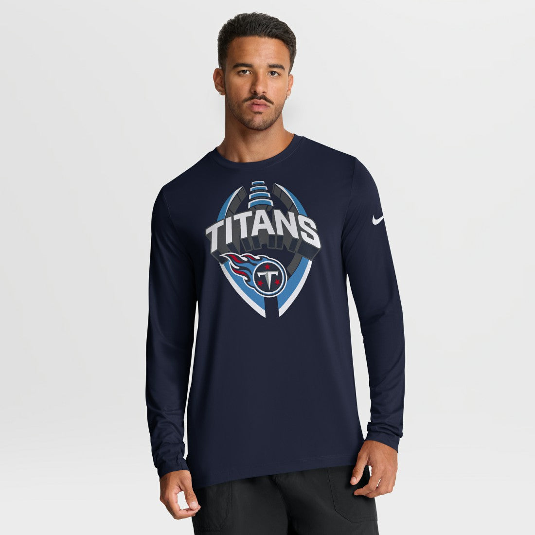 Tennessee Titans Primetime Legend Icon Performance Long Sleeve T-Shirt - Navy - Nike