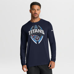 Tennessee Titans Primetime Legend Icon Performance Long Sleeve T-Shirt - Navy - Nike