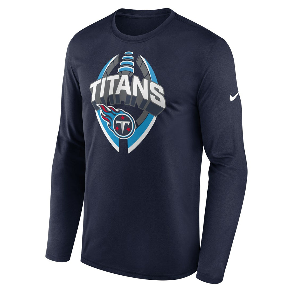 Tennessee Titans Primetime Legend Icon Performance Long Sleeve T-Shirt - Navy - Nike