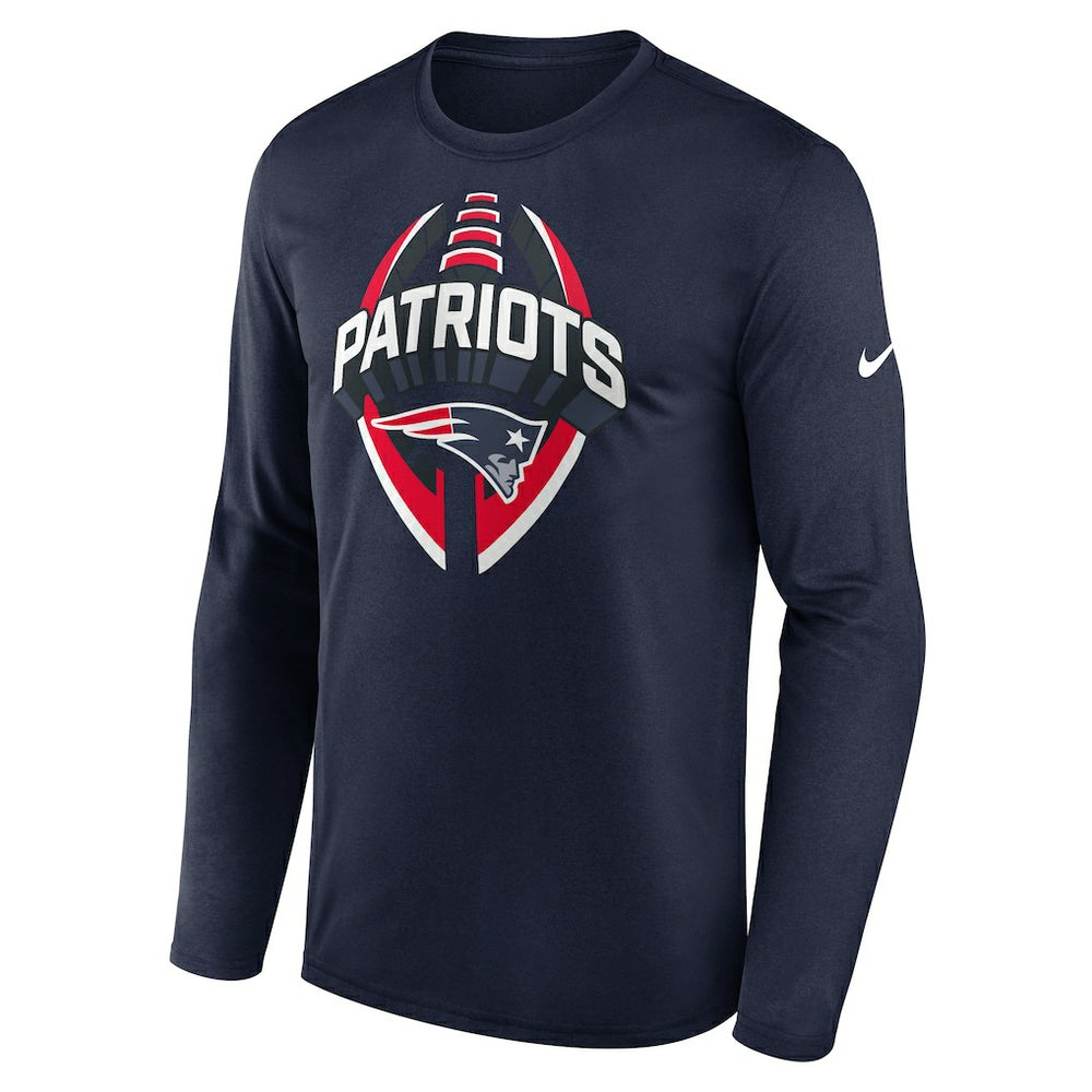 New England Patriots Primetime Legend Icon Performance Long Sleeve T-Shirt - Navy - Nike
