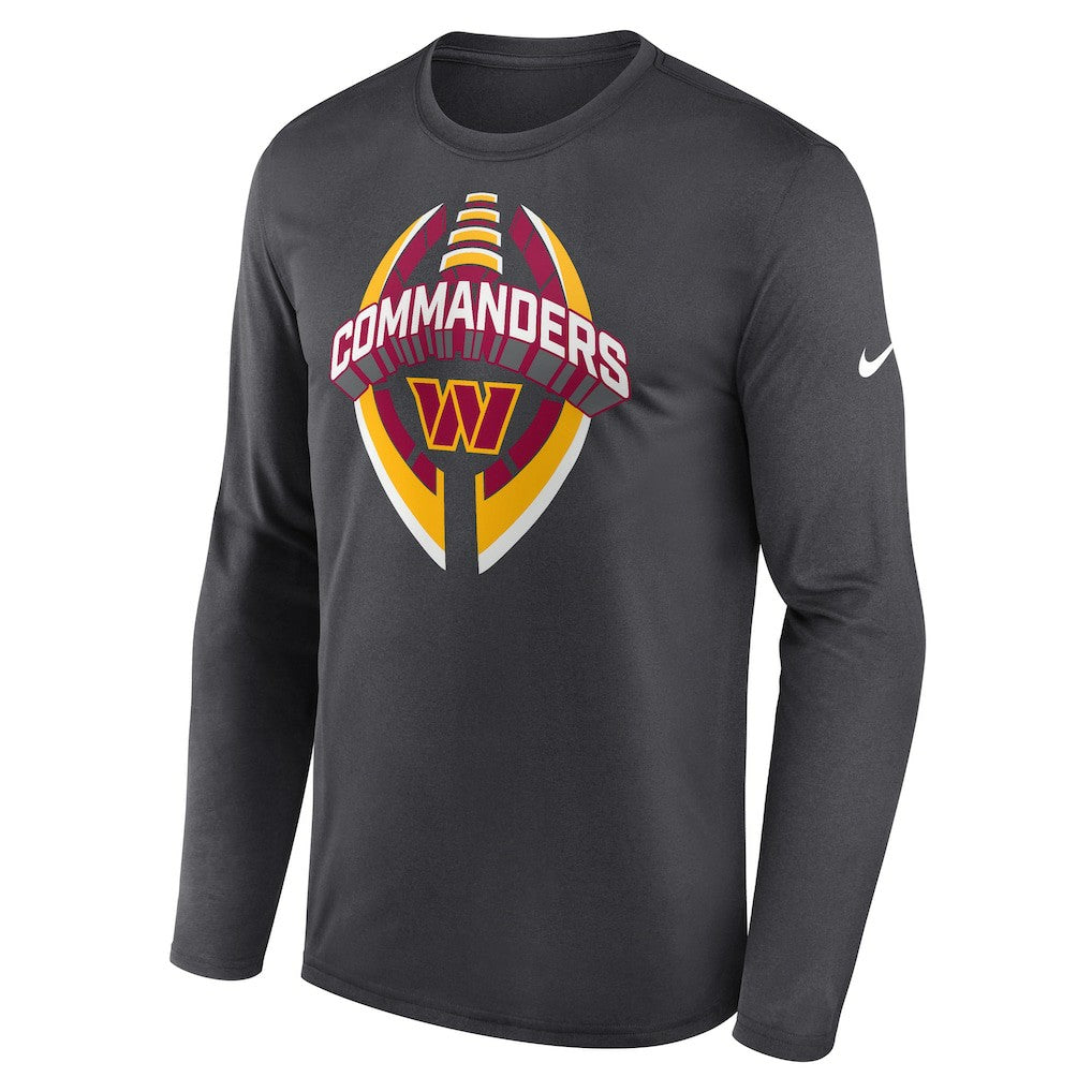 Washington Commanders Primetime Legend Icon Performance Long Sleeve T-Shirt - Anthracite - Nike