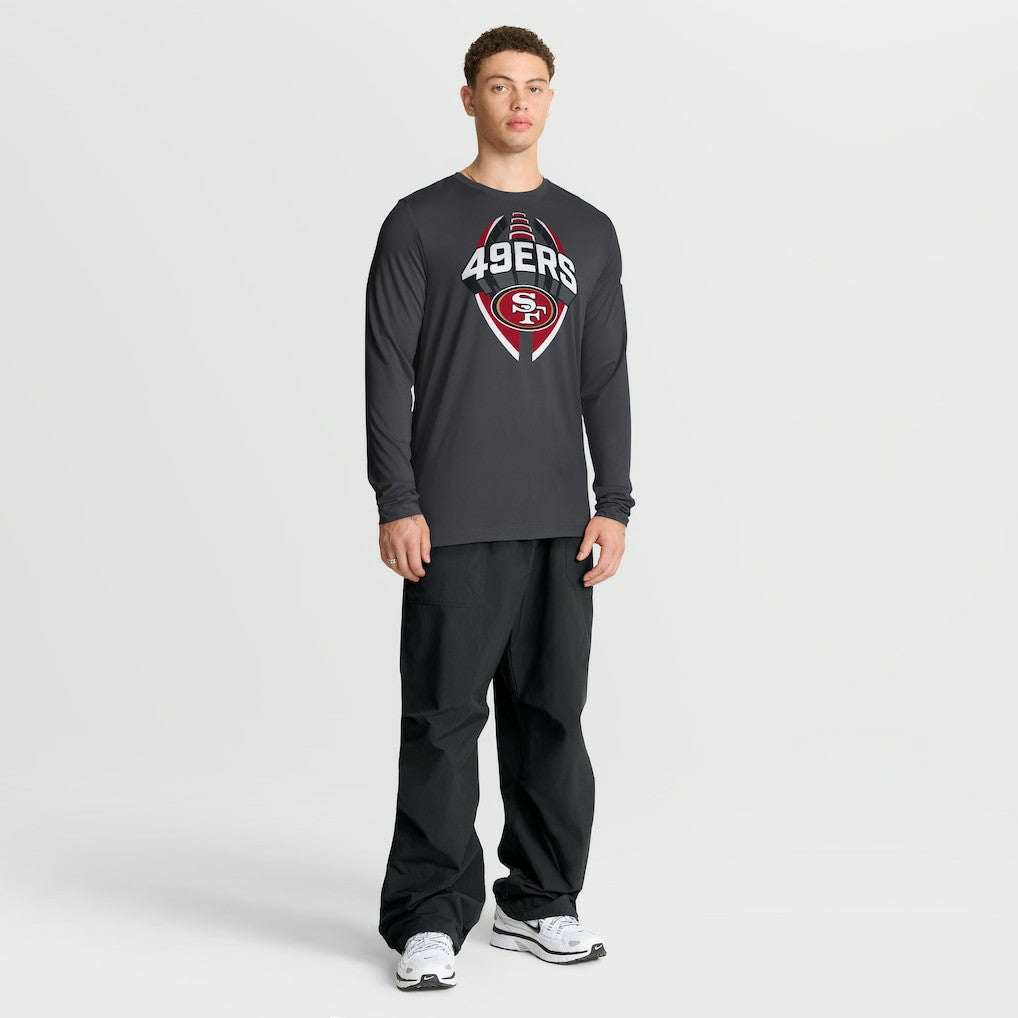 San Francisco 49ers Primetime Legend Icon Performance Long Sleeve T-Shirt - Anthracite - Nike