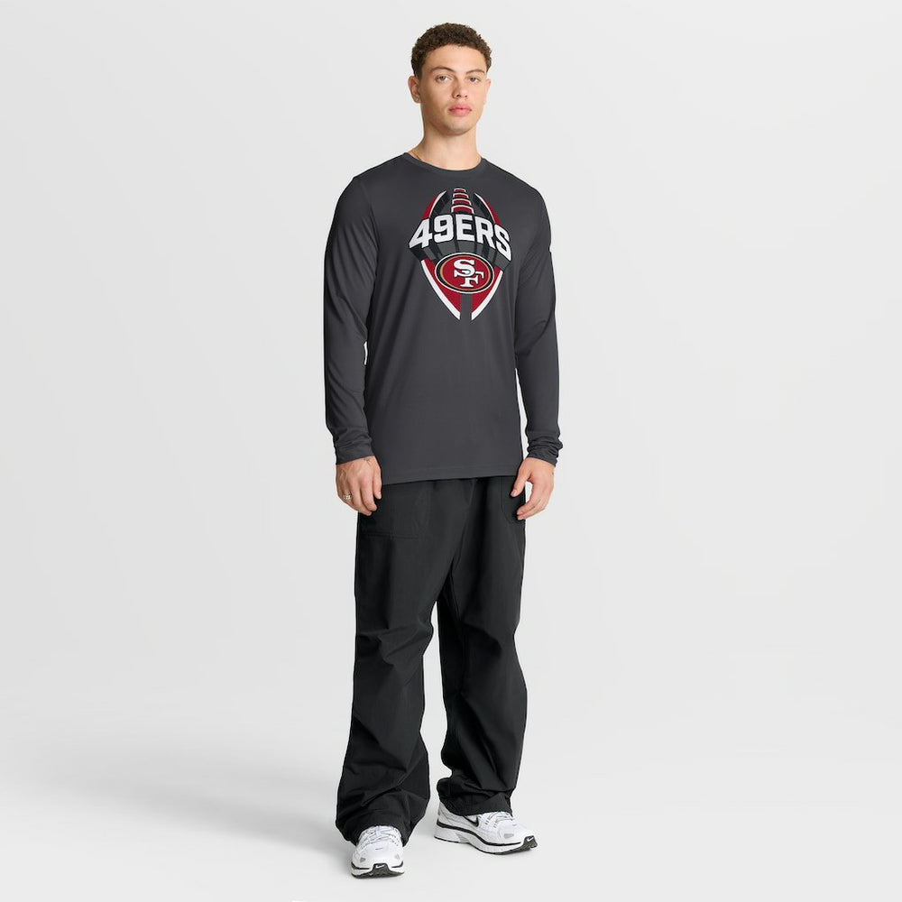 San Francisco 49ers Primetime Legend Icon Performance Long Sleeve T-Shirt - Anthracite - Nike