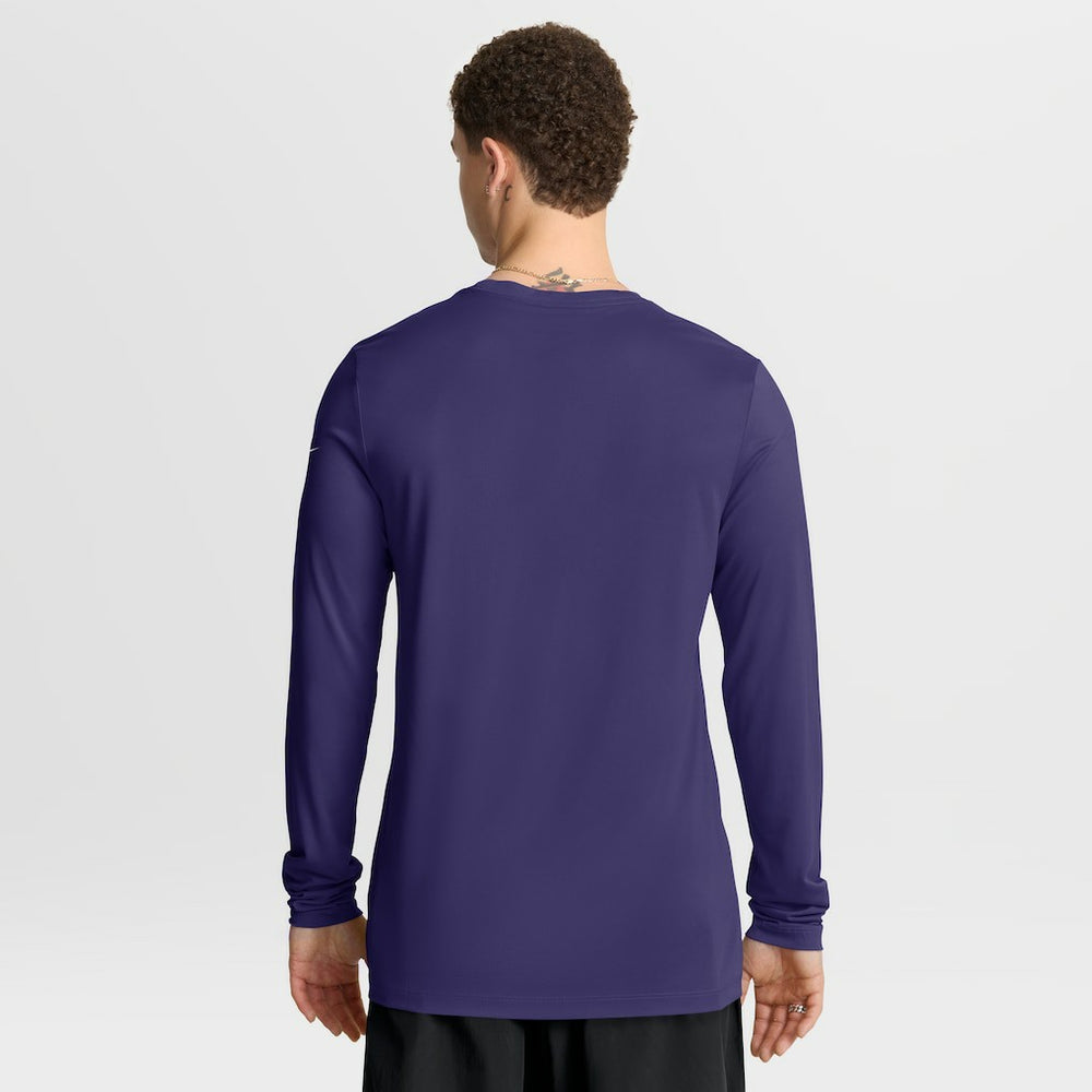 Baltimore Ravens Primetime Legend Icon Performance Long Sleeve T-Shirt - Purple - Nike