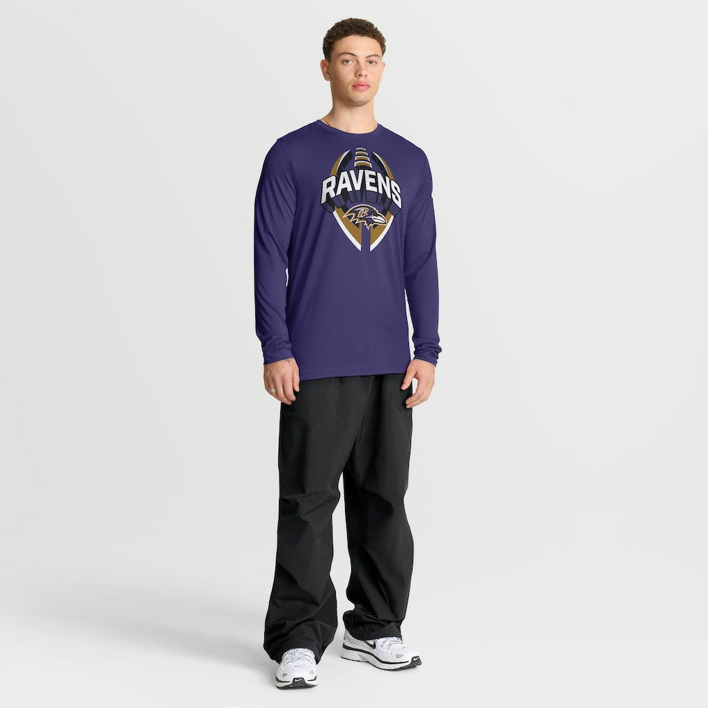 Baltimore Ravens Primetime Legend Icon Performance Long Sleeve T-Shirt - Purple - Nike