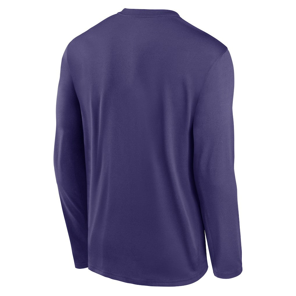 Baltimore Ravens Primetime Legend Icon Performance Long Sleeve T-Shirt - Purple - Nike
