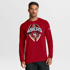 San Francisco 49ers Primetime Legend Icon Performance Long Sleeve T-Shirt - Scarlet - Nike