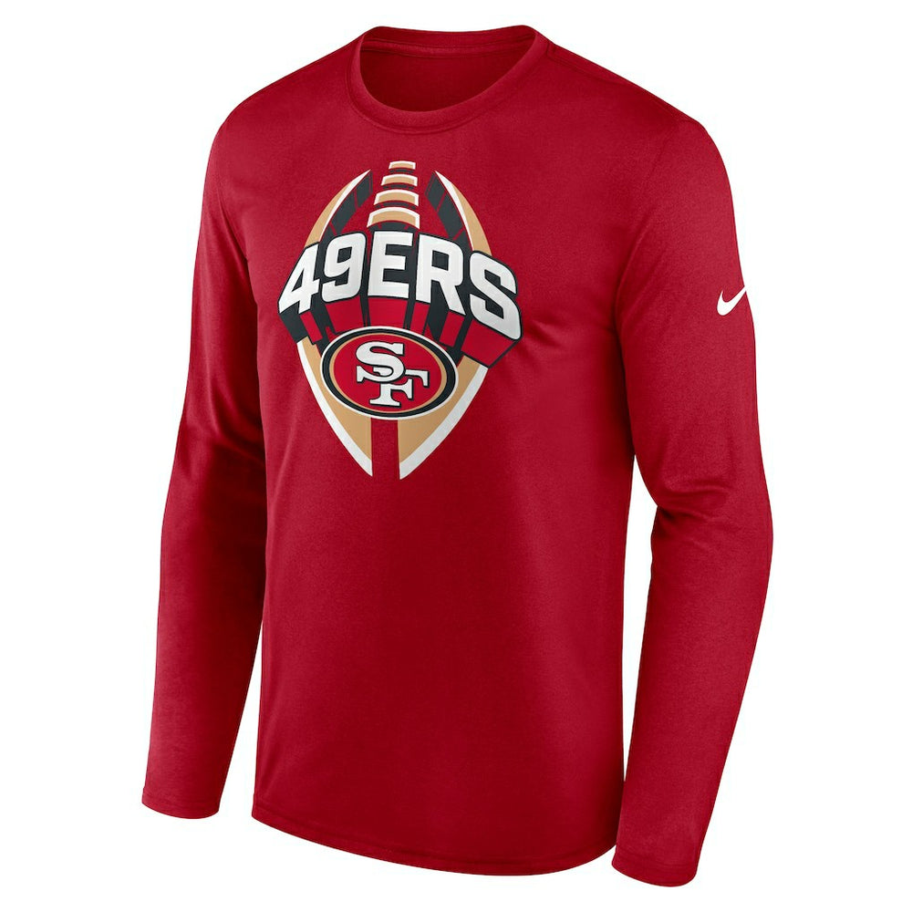 San Francisco 49ers Primetime Legend Icon Performance Long Sleeve T-Shirt - Scarlet - Nike