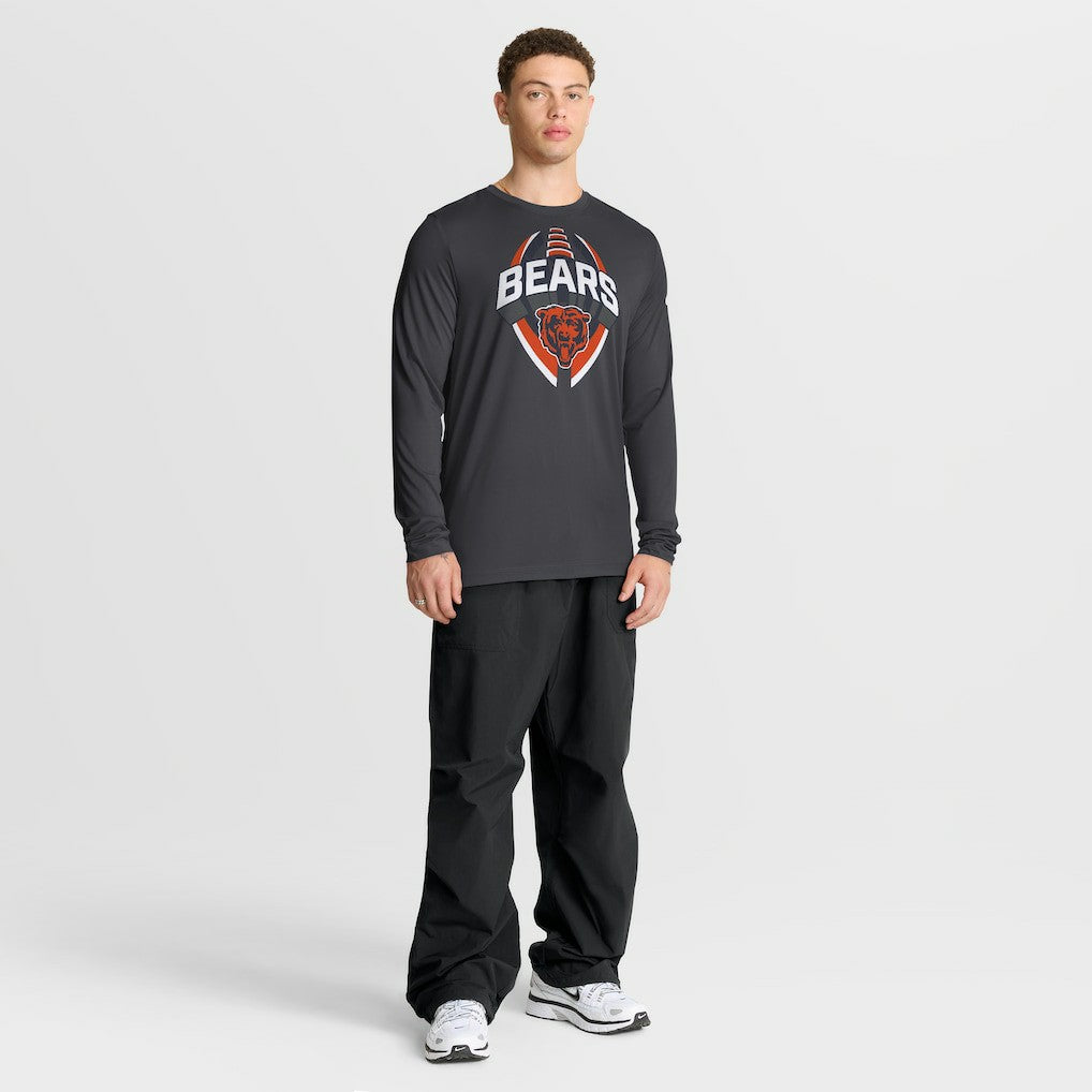Chicago Bears Primetime Legend Icon Performance Long Sleeve T-Shirt - Anthracite - Nike