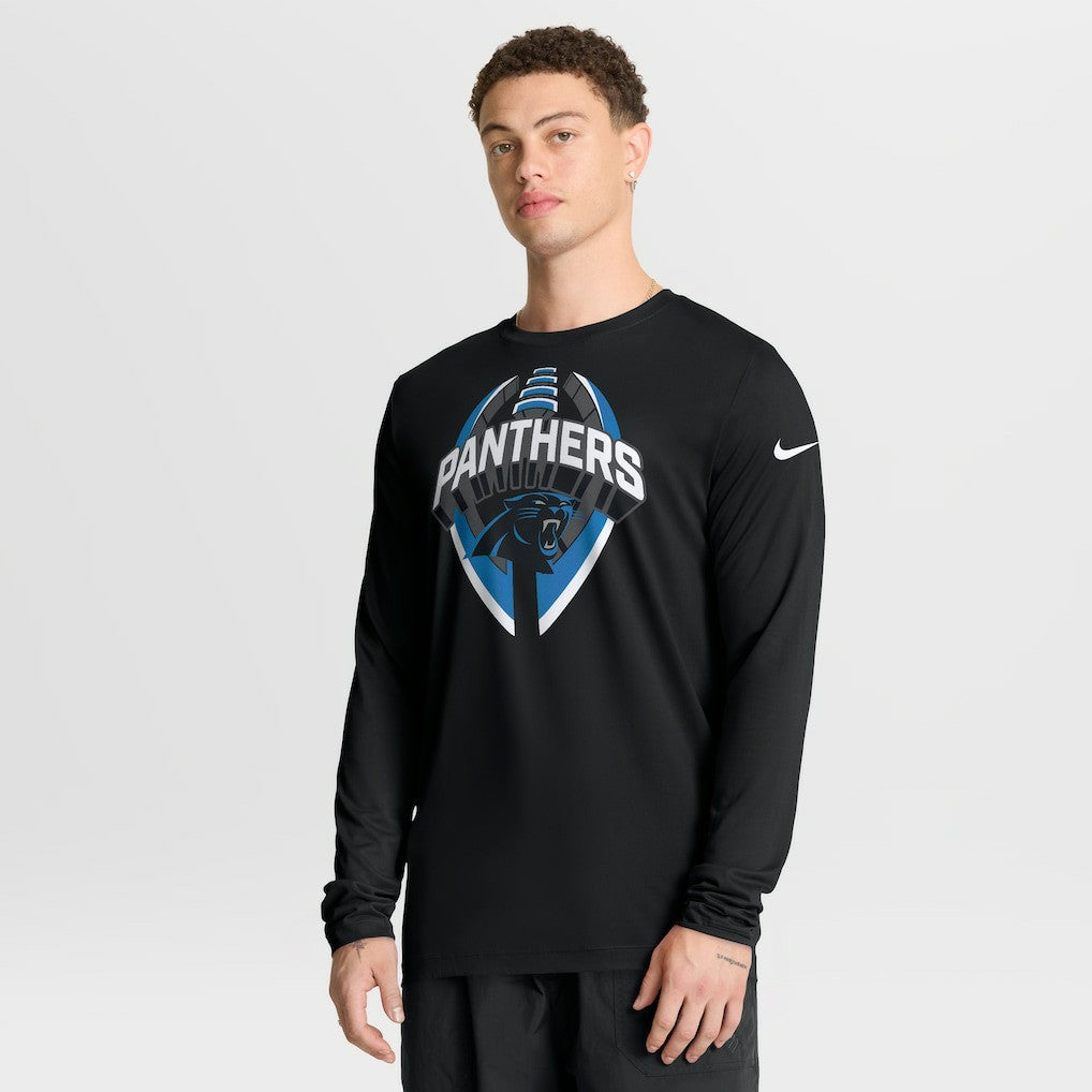 Carolina Panthers Primetime Legend Icon Performance Long Sleeve T-Shirt - Black - Nike