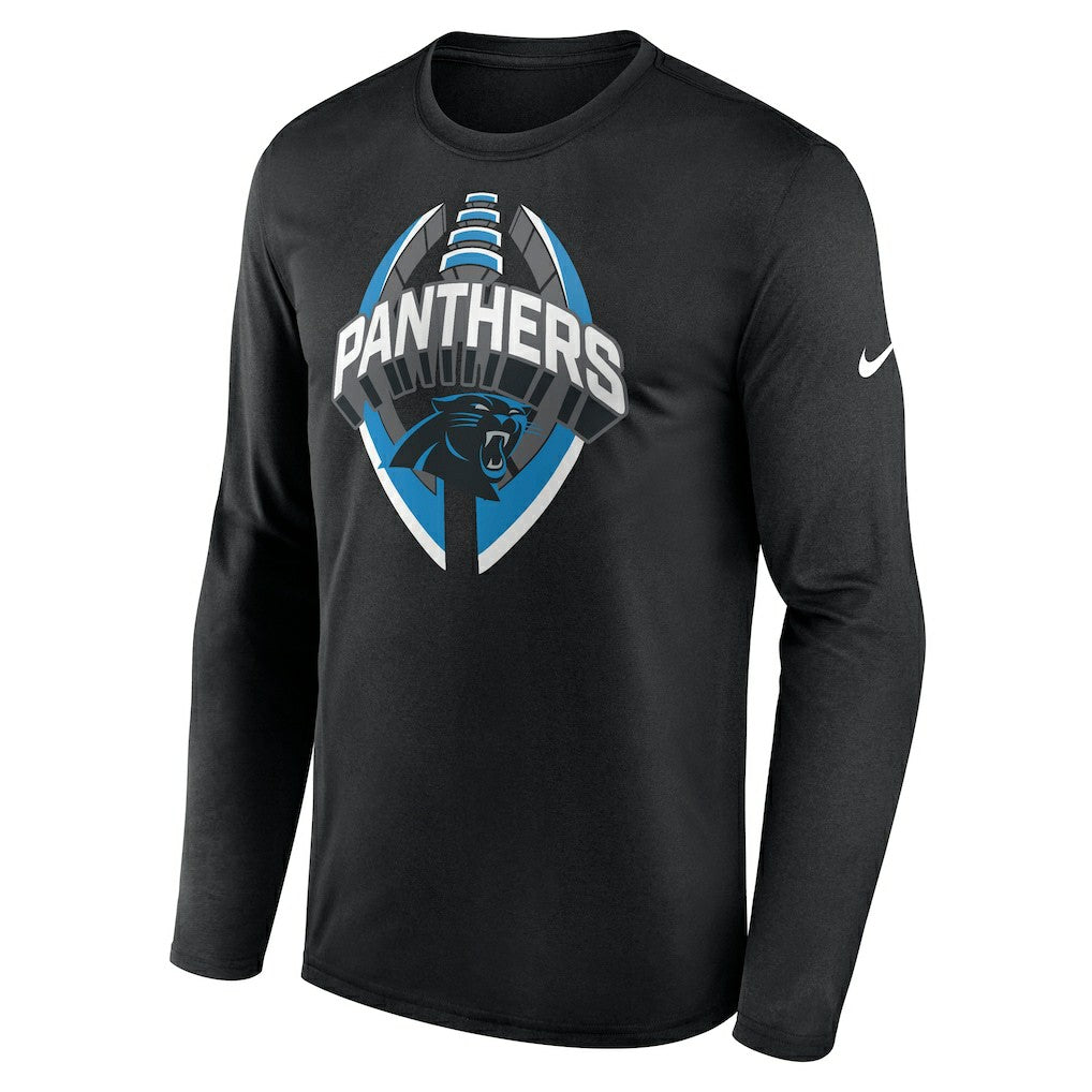 Carolina Panthers Primetime Legend Icon Performance Long Sleeve T-Shirt - Black - Nike