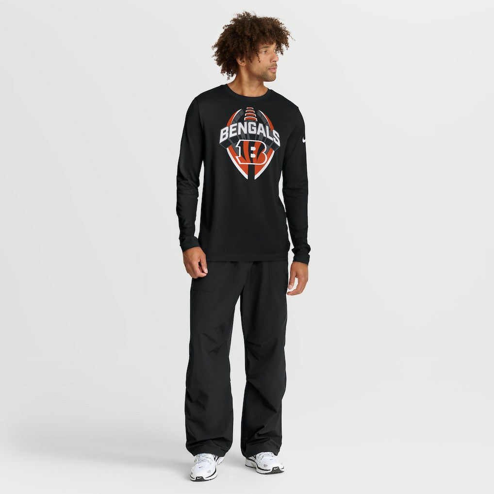 Cincinnati Bengals Primetime Legend Icon Performance Long Sleeve T-Shirt - Black - Nike
