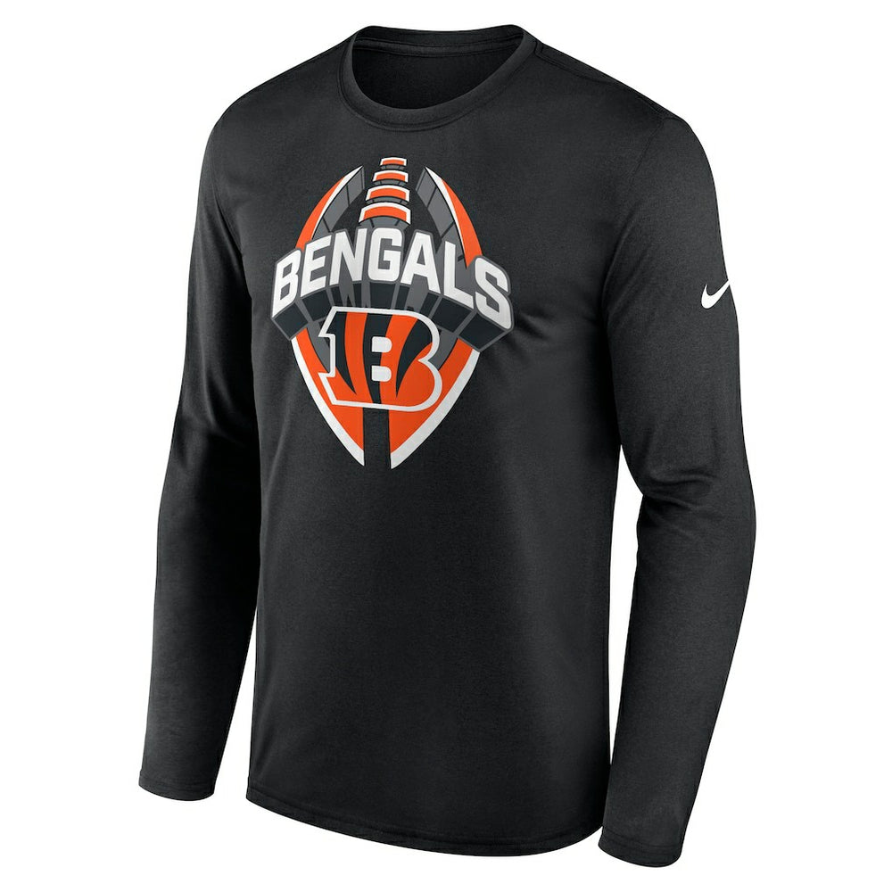 Cincinnati Bengals Primetime Legend Icon Performance Long Sleeve T-Shirt - Black - Nike