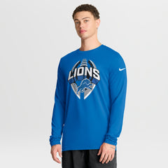Detroit Lions Primetime Legend Icon Performance Long Sleeve T-Shirt - Blue - Nike