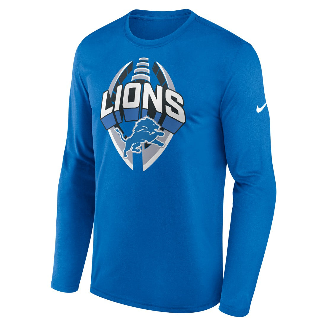 Detroit Lions Primetime Legend Icon Performance Long Sleeve T-Shirt - Blue - Nike