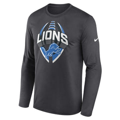 Detroit Lions Primetime Legend Icon Performance Long Sleeve T-Shirt - Anthracite - Nike