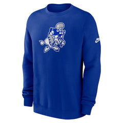 Dallas Cowboys Swing Pass Rewind Club Pullover Sweatshirt - Royal - Nike