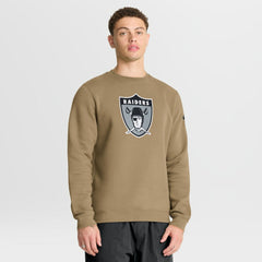 Las Vegas Raiders Swing Pass Rewind Club Pullover Sweatshirt - Tan - Nike