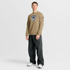 Las Vegas Raiders Swing Pass Rewind Club Pullover Sweatshirt - Tan - Nike
