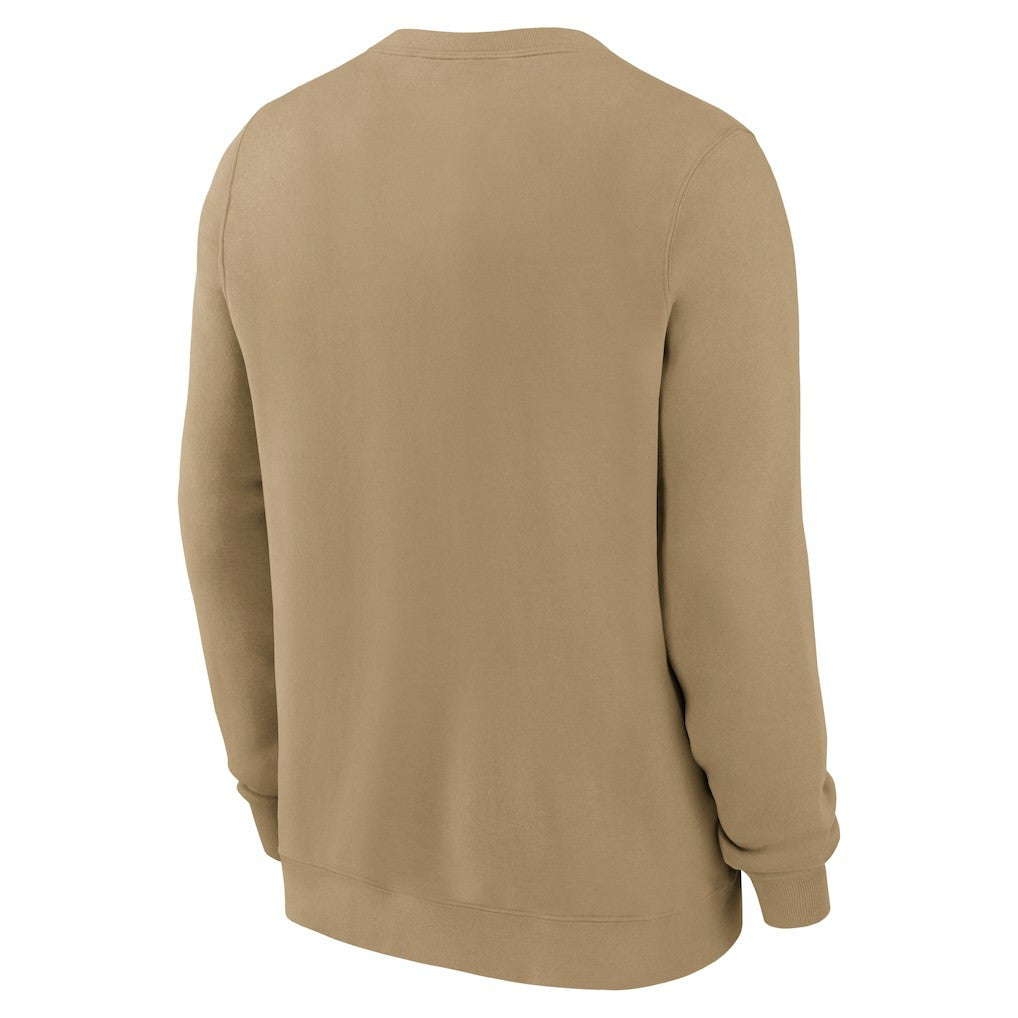 Las Vegas Raiders Swing Pass Rewind Club Pullover Sweatshirt - Tan - Nike
