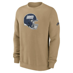 New York Giants Swing Pass Rewind Club Pullover Sweatshirt - Tan - Nike