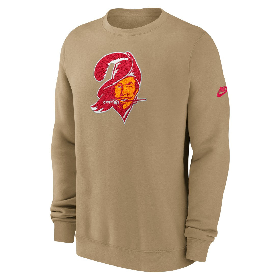 Tampa Bay Buccaneers Swing Pass Rewind Club Pullover Sweatshirt - Tan - Nike