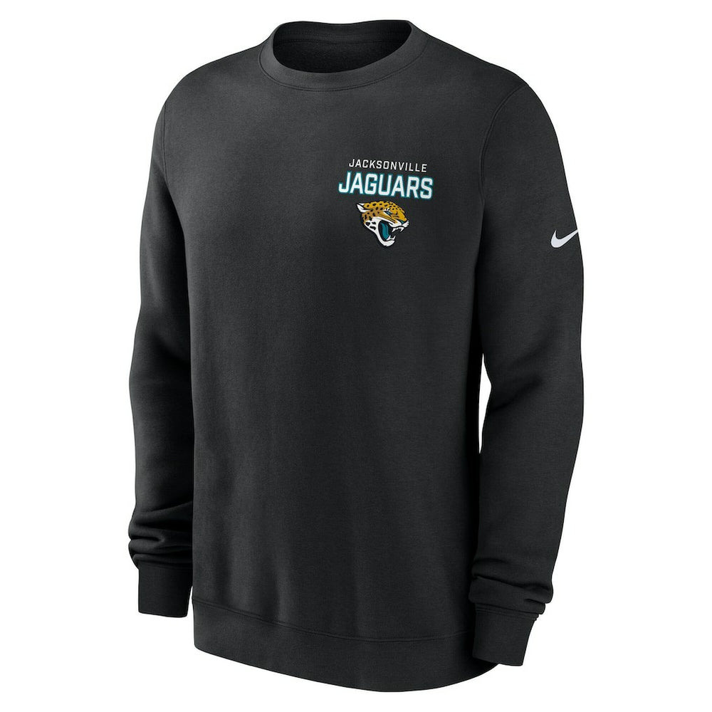 Jacksonville Jaguars Primetime Club Fleece Pullover Sweatshirt - Black - Nike